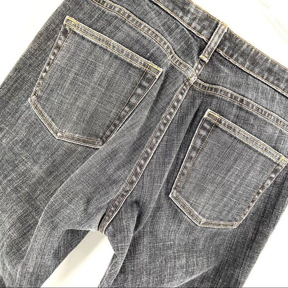 Gap Flare Stretch Jeans Size 8 Long Light Black - Picture 10 of 10